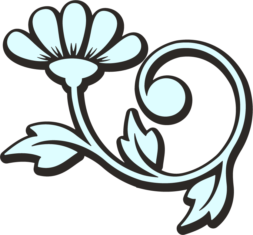 decorative calligraphic element set featuring floral motifs for elegant invitations and crafts