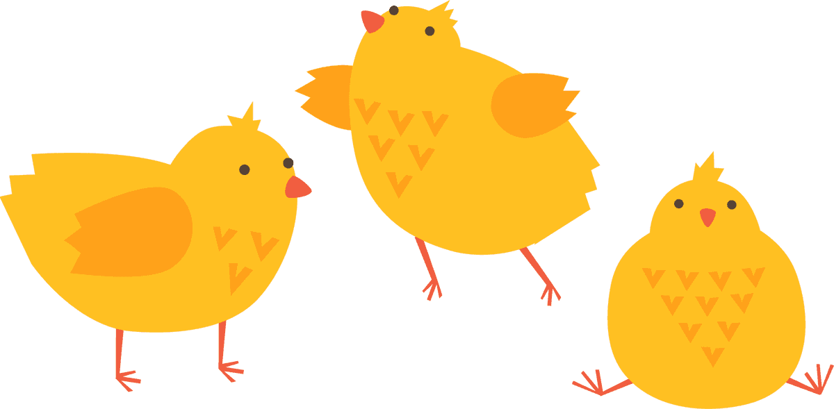 adorable hen cute hens chicken trio perfect for kids' art and decorations