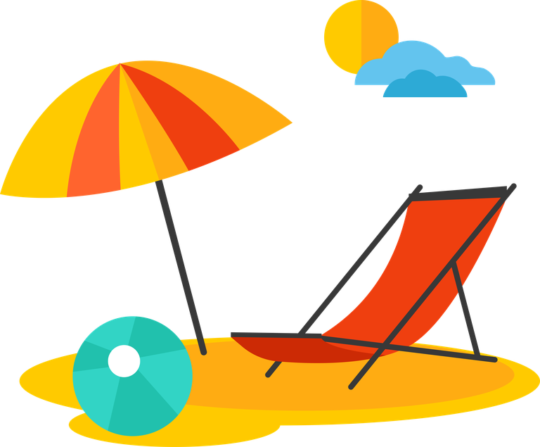 traveling isolated decorative icons for summer relaxation and vacation vibes