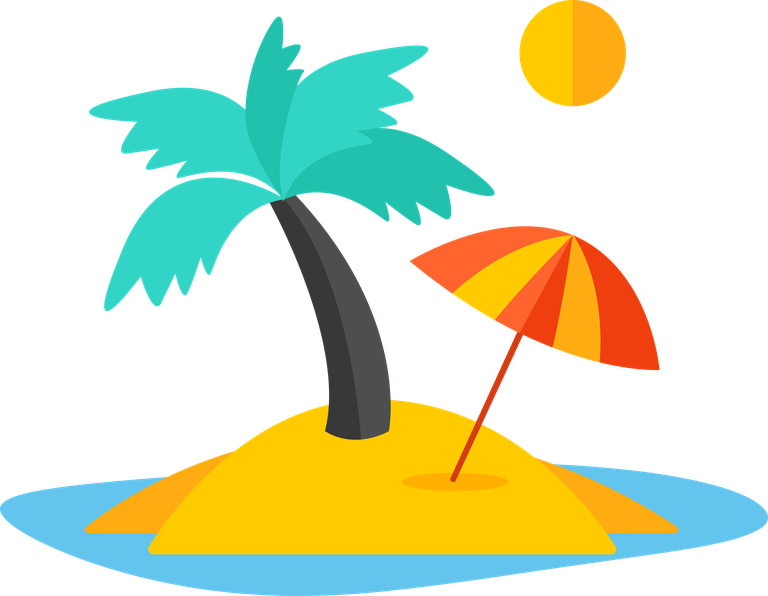 traveling isolated decorative icons for summer vacations and leisure activities