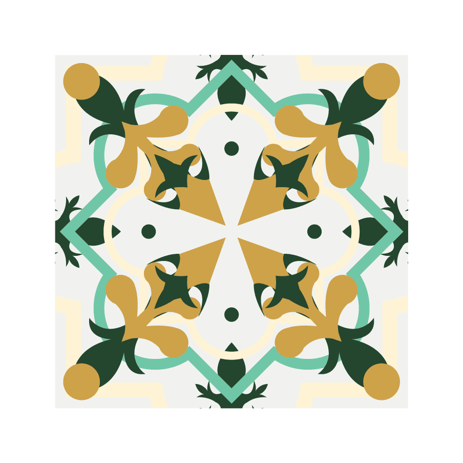 decorative pattern collection colorful elegant symmetric illusion shapes