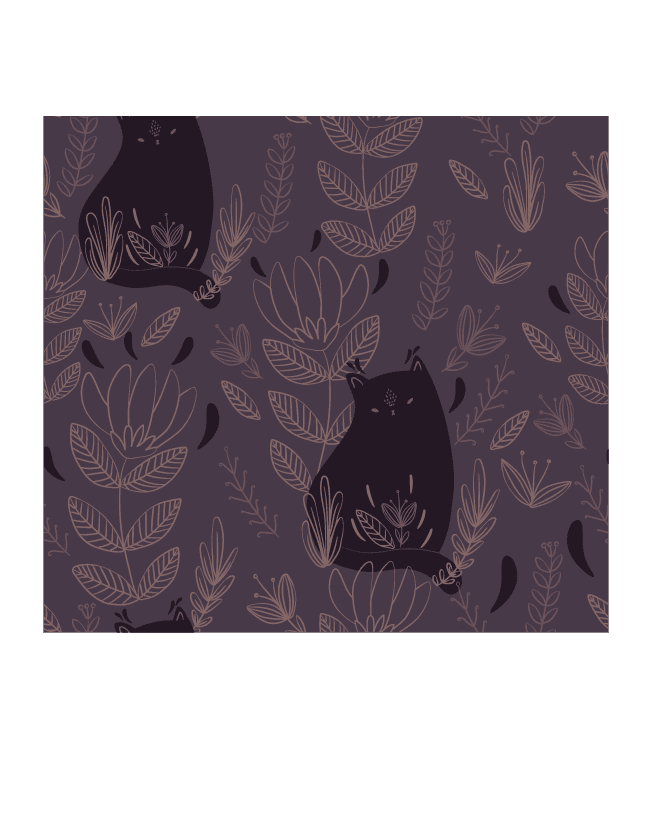 decorative pattern templates classical botany animals decor