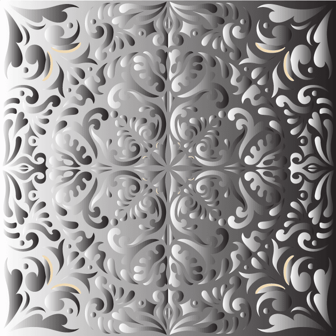 decorative pattern templates retro design illusion symmetric decor