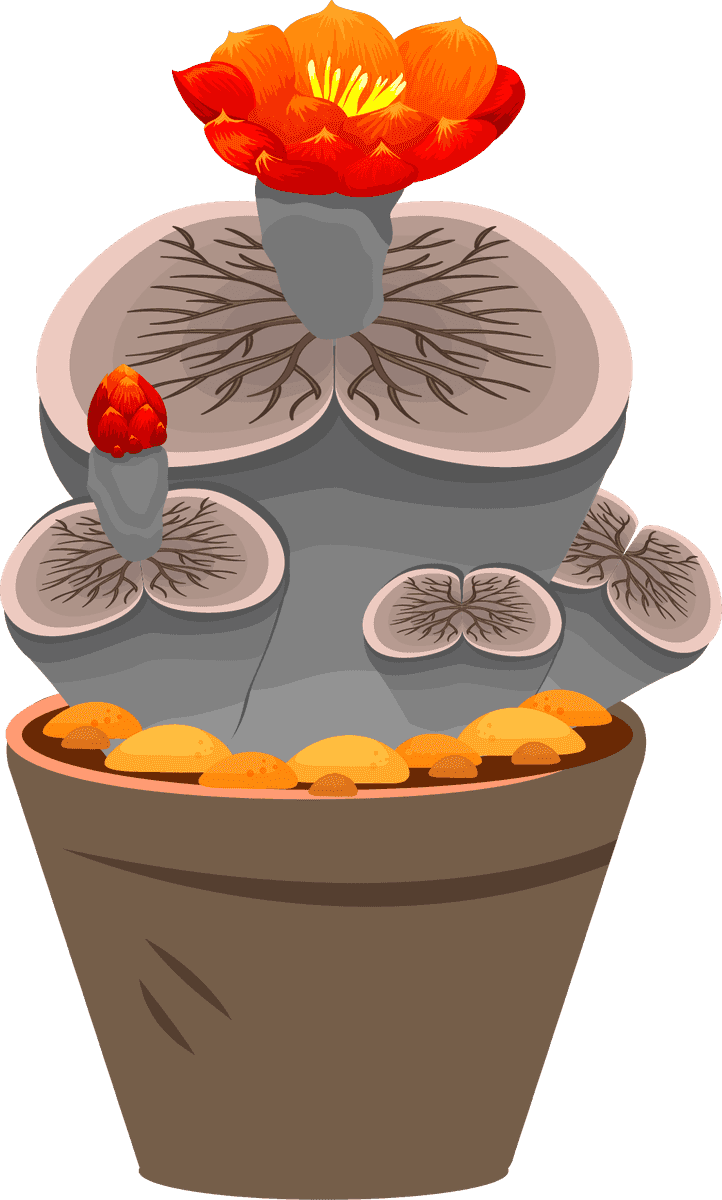 decorative plant pot icons colorful classic 