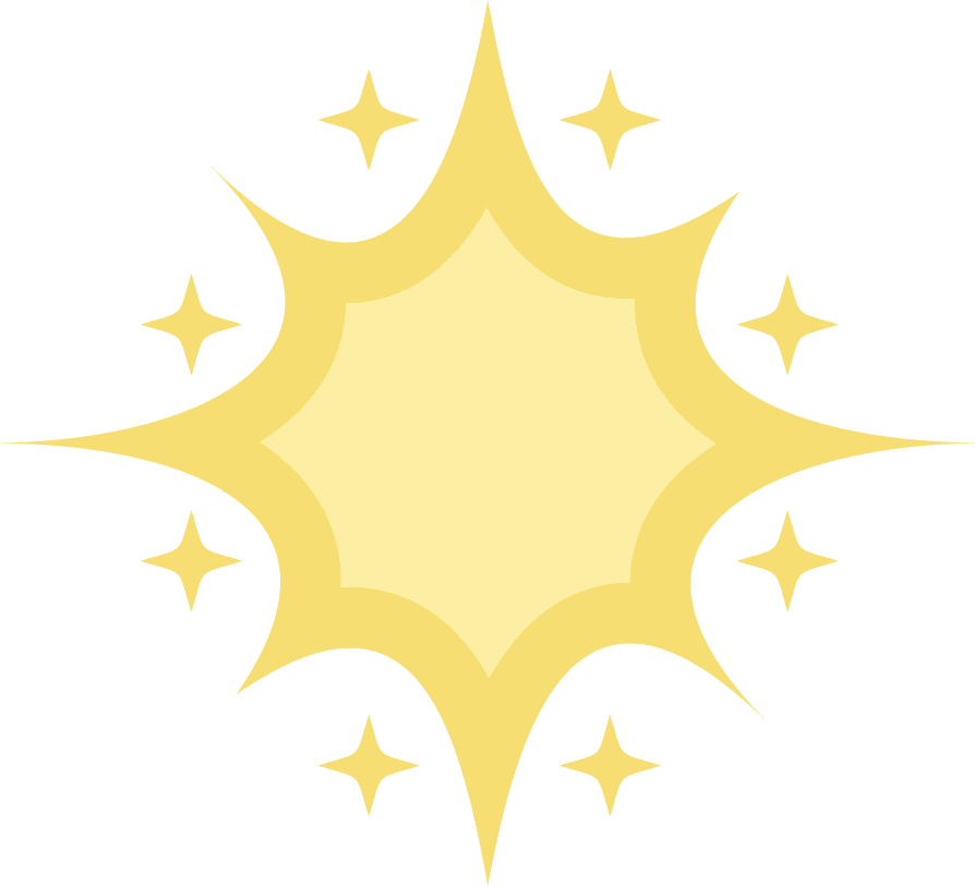 decorative stars icons sparkling modern classic shapes