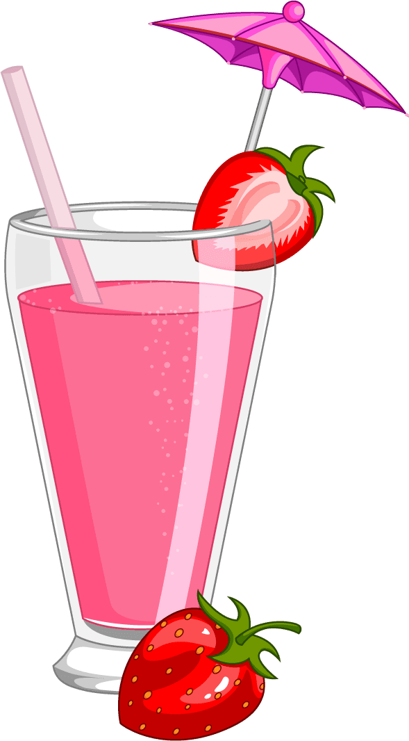 delicious fruits drink vectors