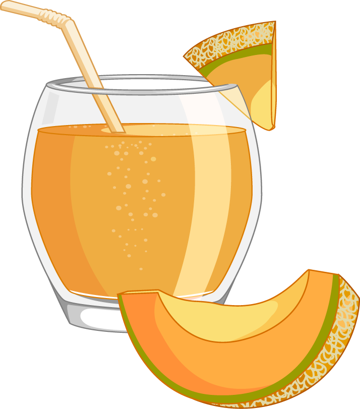 delicious fruits drink vectors