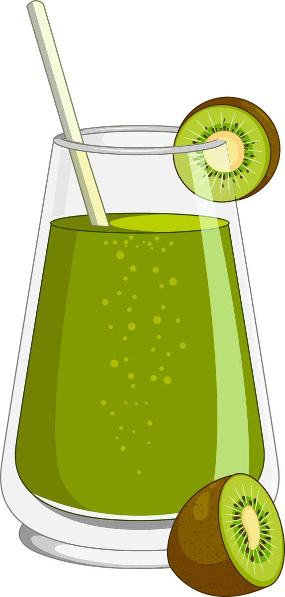 delicious fruits drink vectors featuring refreshing kiwi beverage in a stylish glass