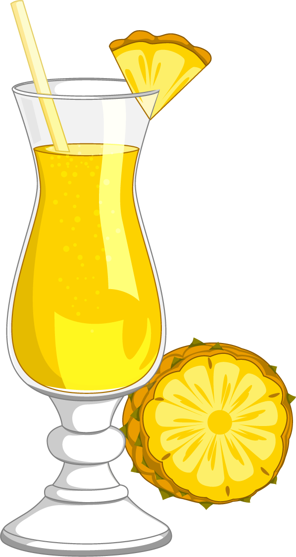 delicious fruits drink vectors for tropical cocktails and refreshing summer beverages