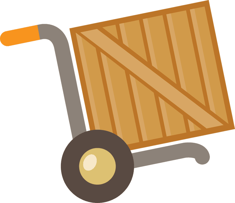 flat delivery packaging icons