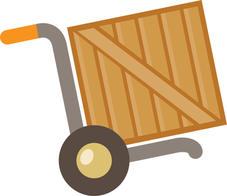 flat delivery packaging icons