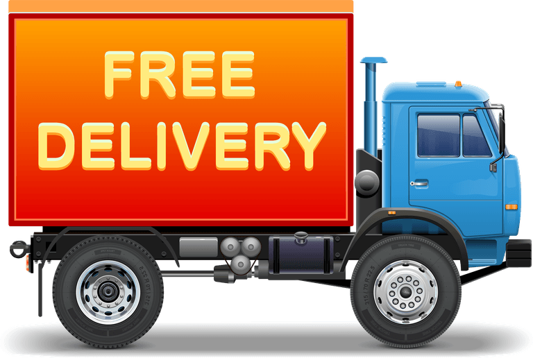 delivery truck delivery service collection box package truck umbrela