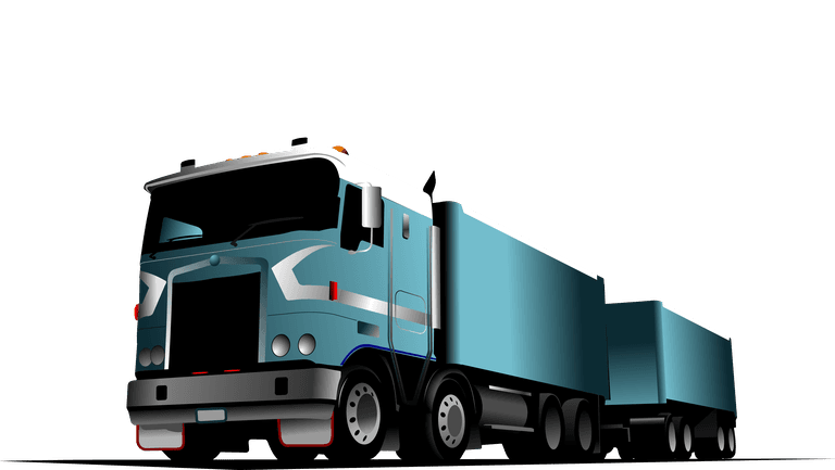 delivery truck different of trucks illustration