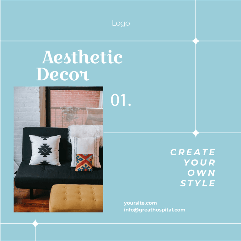 home decor and furniture promotion instagram post template