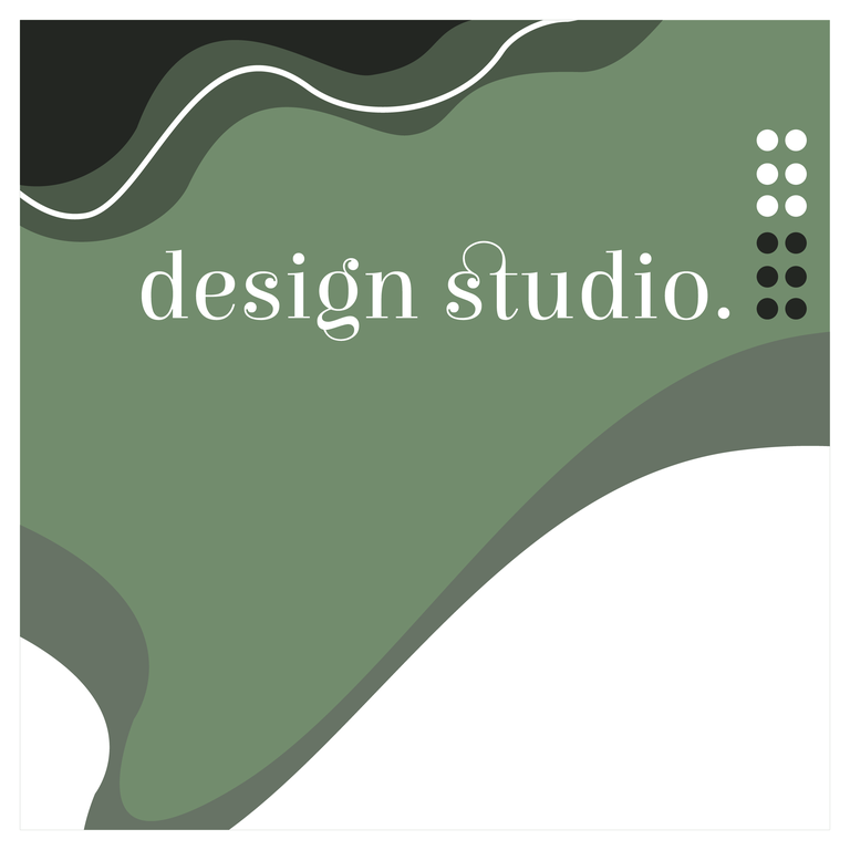 design studio abstract background social media post template
