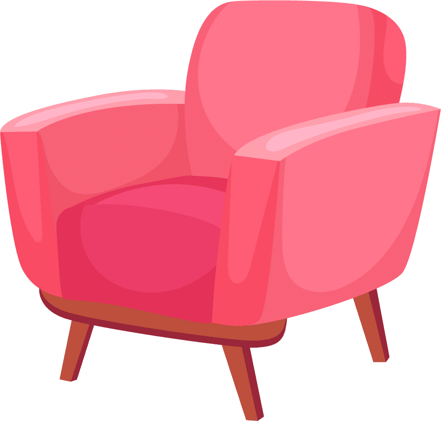 different colorful chairs armchairs illustration