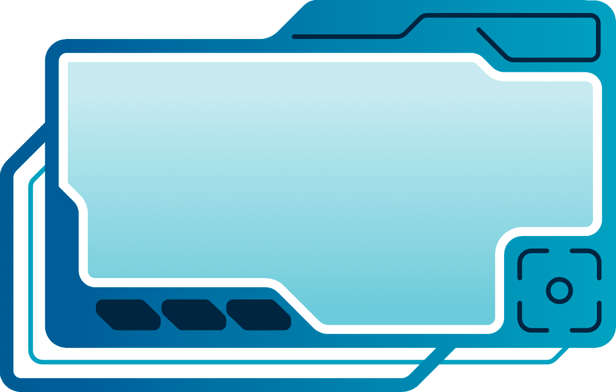 different hud elements flat frames for sleek user interface customization options
