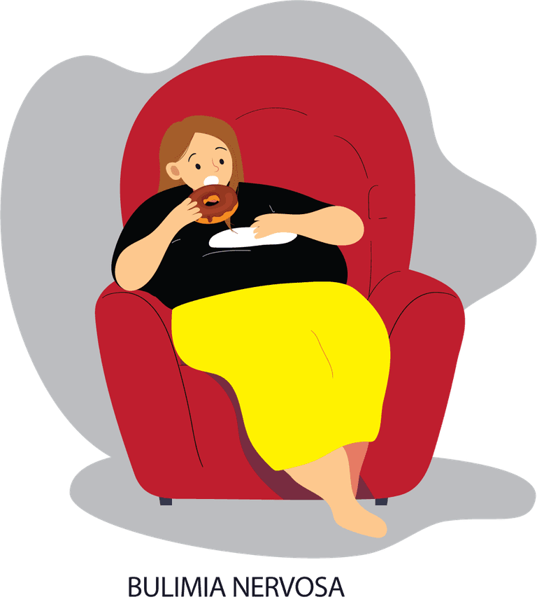 different mental disorders concept people experiencing bulimia nervosa in comfortable settings