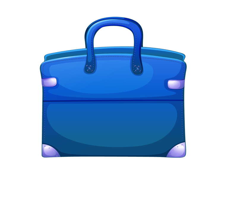 different of handbags illustration showcasing stylish blue tote bag for everyday use