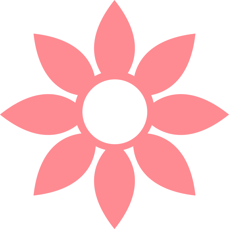 different patterns of flower shape designs