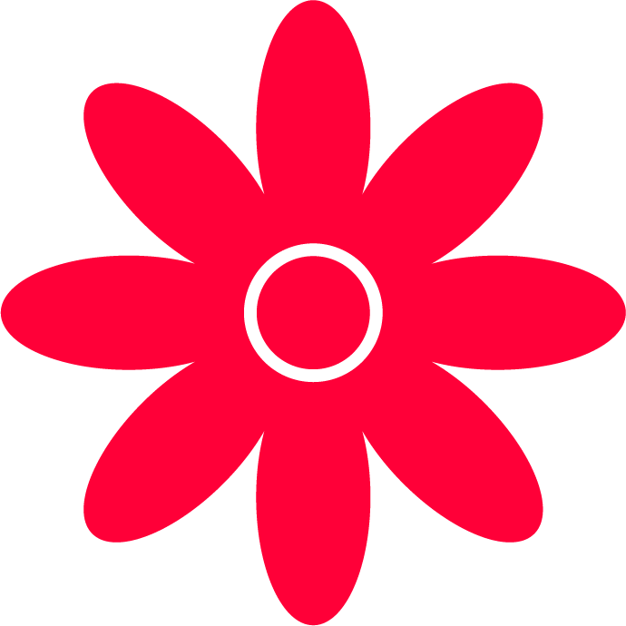 different patterns of flower shape designs