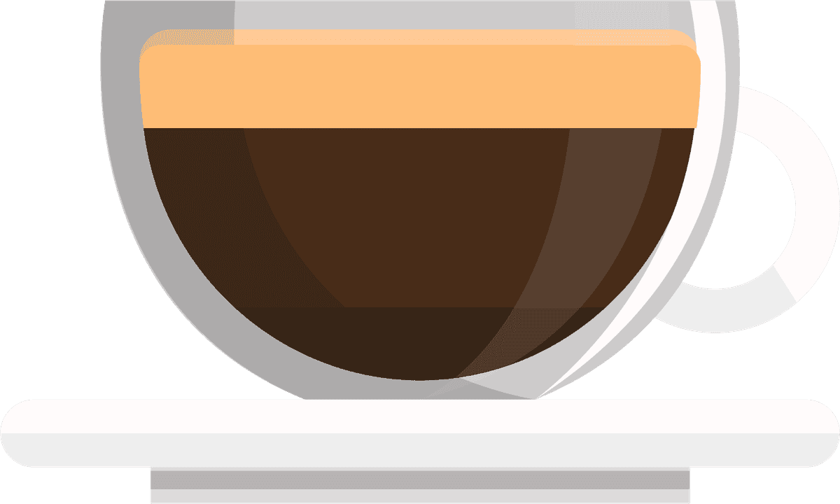 different types coffee illustration showcasing espresso, cappuccino, and latte variations