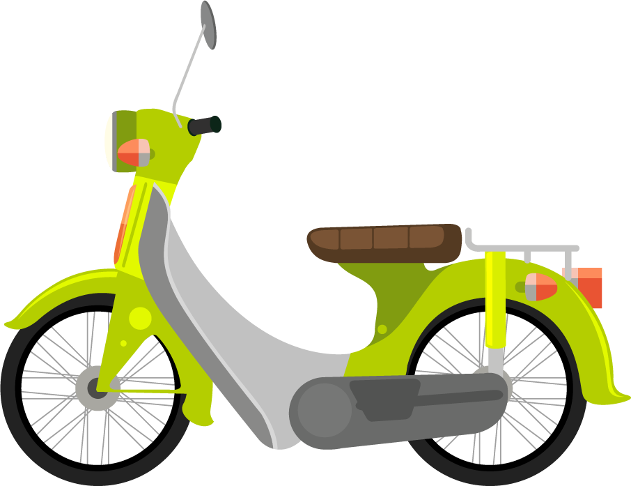 different types motocycles illustration showcasing classic styles and vibrant colors for enthusiasts