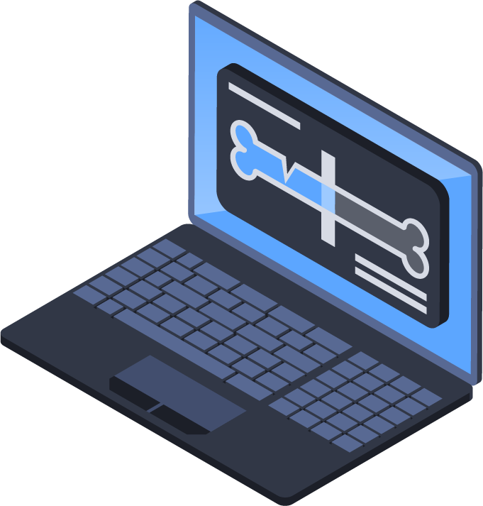 digital medicine isometric elements with laptop use for remote health monitoring and diagnostics