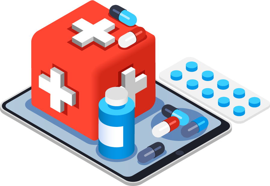 digital medicine isometric elements for healthcare applications and pharmaceutical solutions