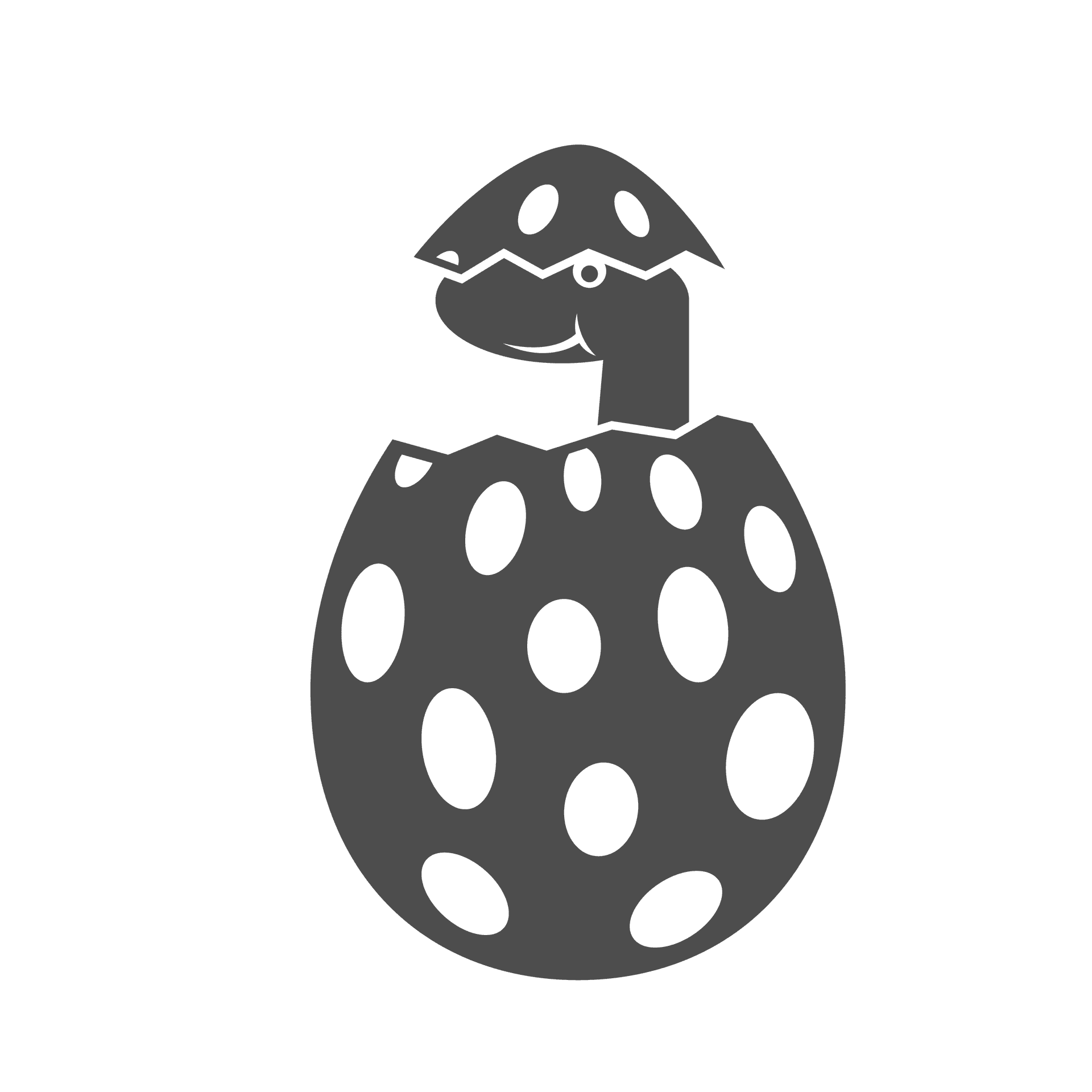 monochrome prehistoric-themed illustrations with unique organic elements for creative and educational use