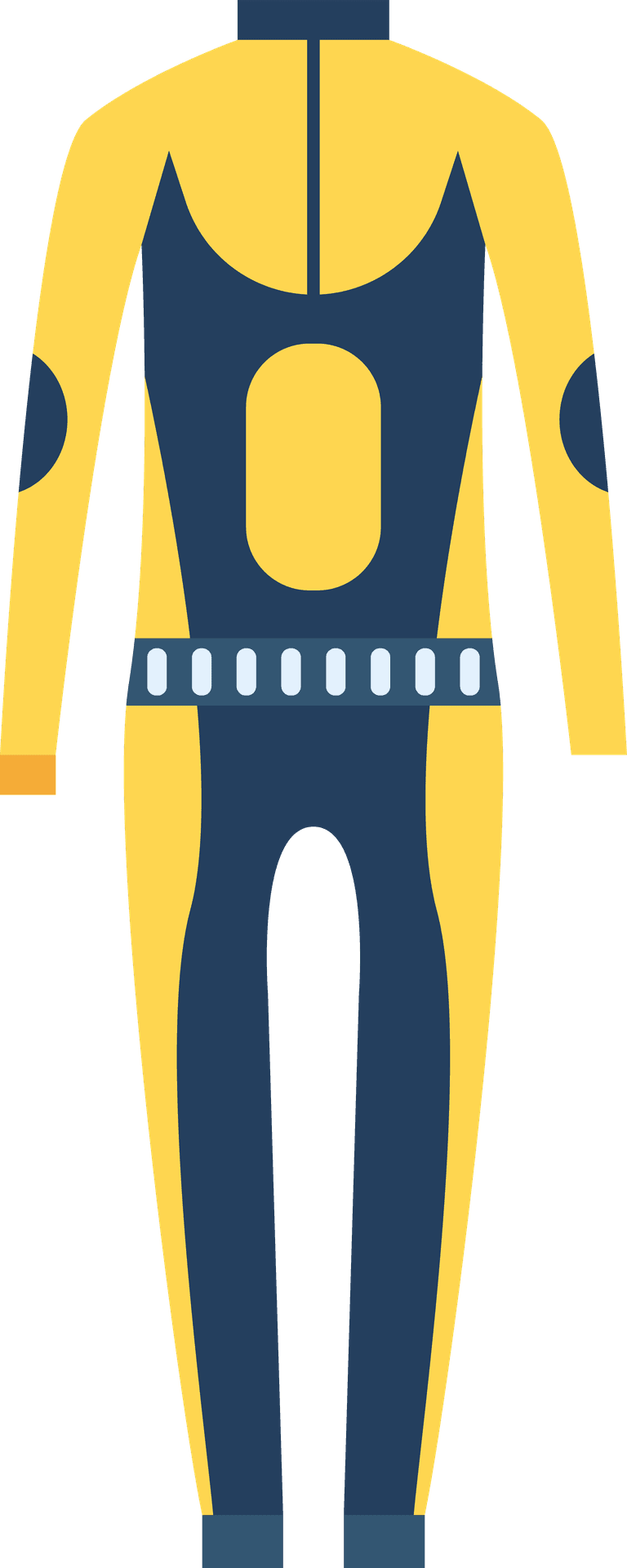 diving suits diving equipment illustration with flat color style