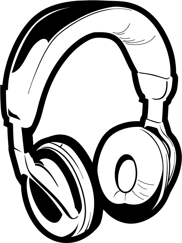 dj objects free vector with stylish headphones perfect for music lovers and creators