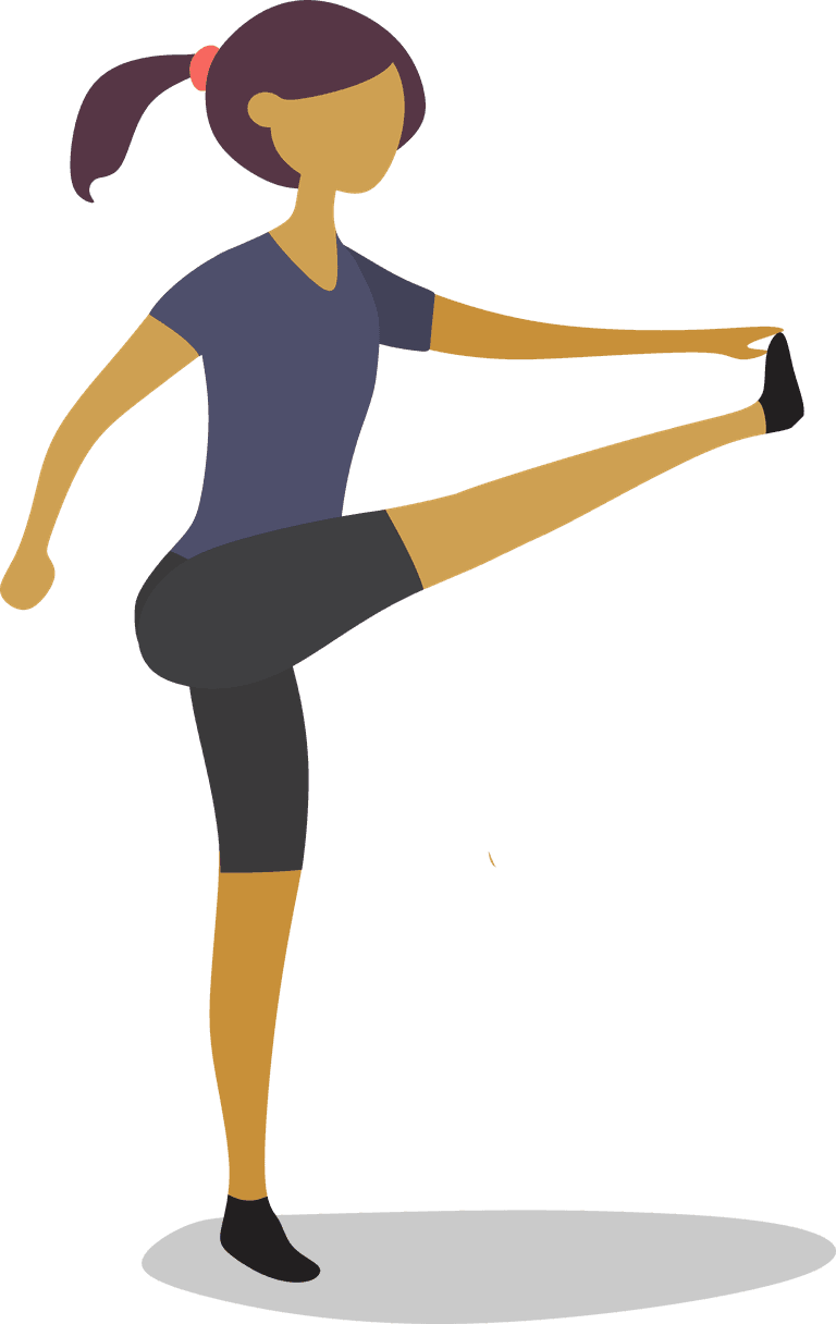 do exercise girls and sport: energetic stretching routine for active lifestyle