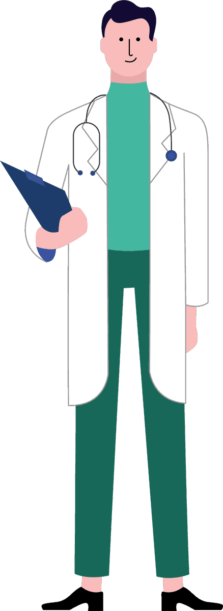 doctor icons cartoon characters sketch for healthcare applications and medical websites