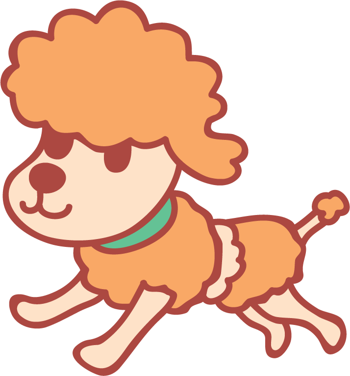 dog cute draw beautiful playful and fluffy cartoon character for pet lovers