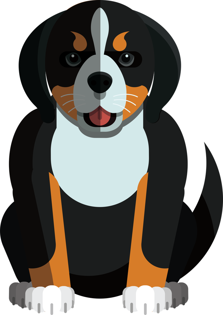 dog dog species icons cute colored cartoon 