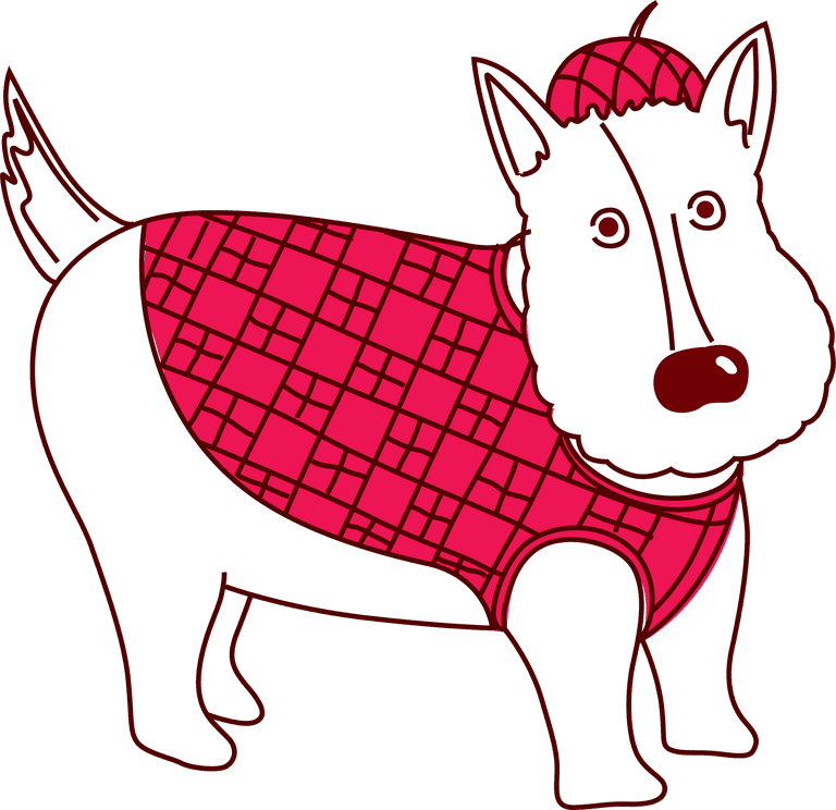 dog french red rose theme vector