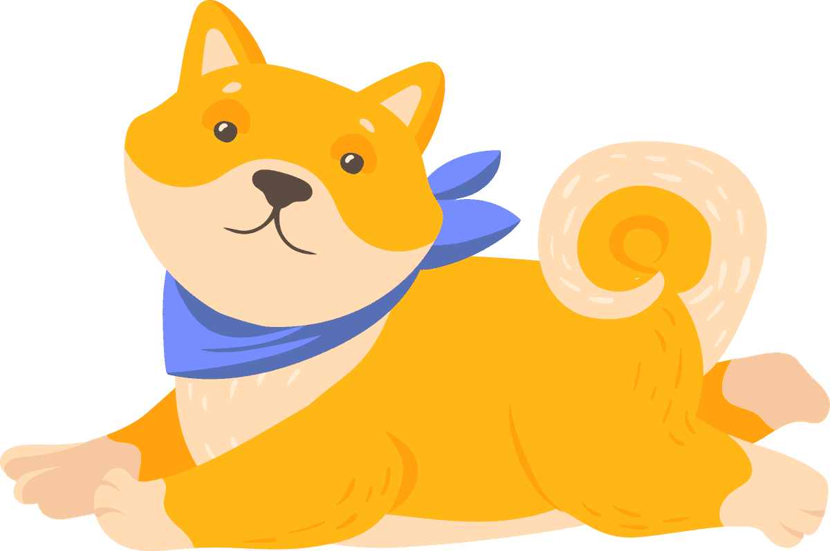 dog funny akita puppy set with playful expressions and vibrant colors for pet lovers