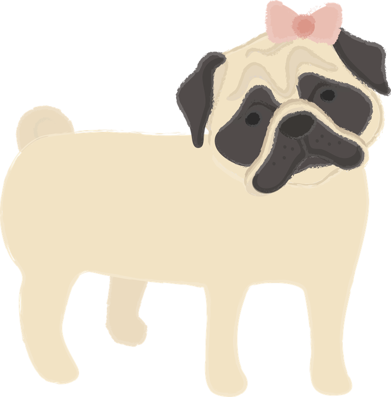 adorable dog illustration dogs collection with charming pug character for pet lovers