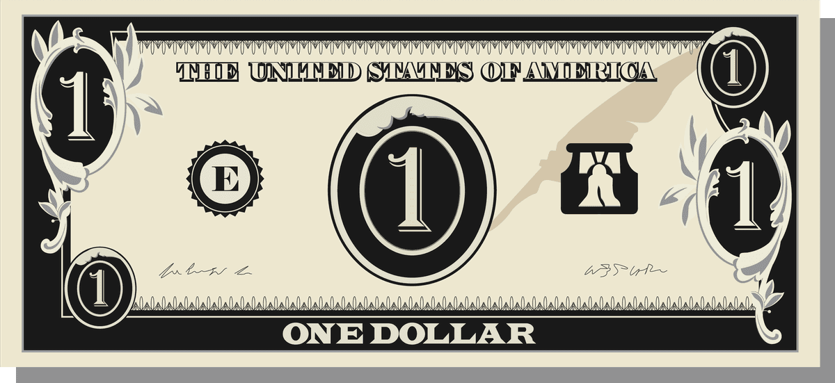 dollar cash icons flat classic design