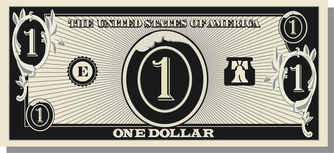 dollar cash icons flat classic design