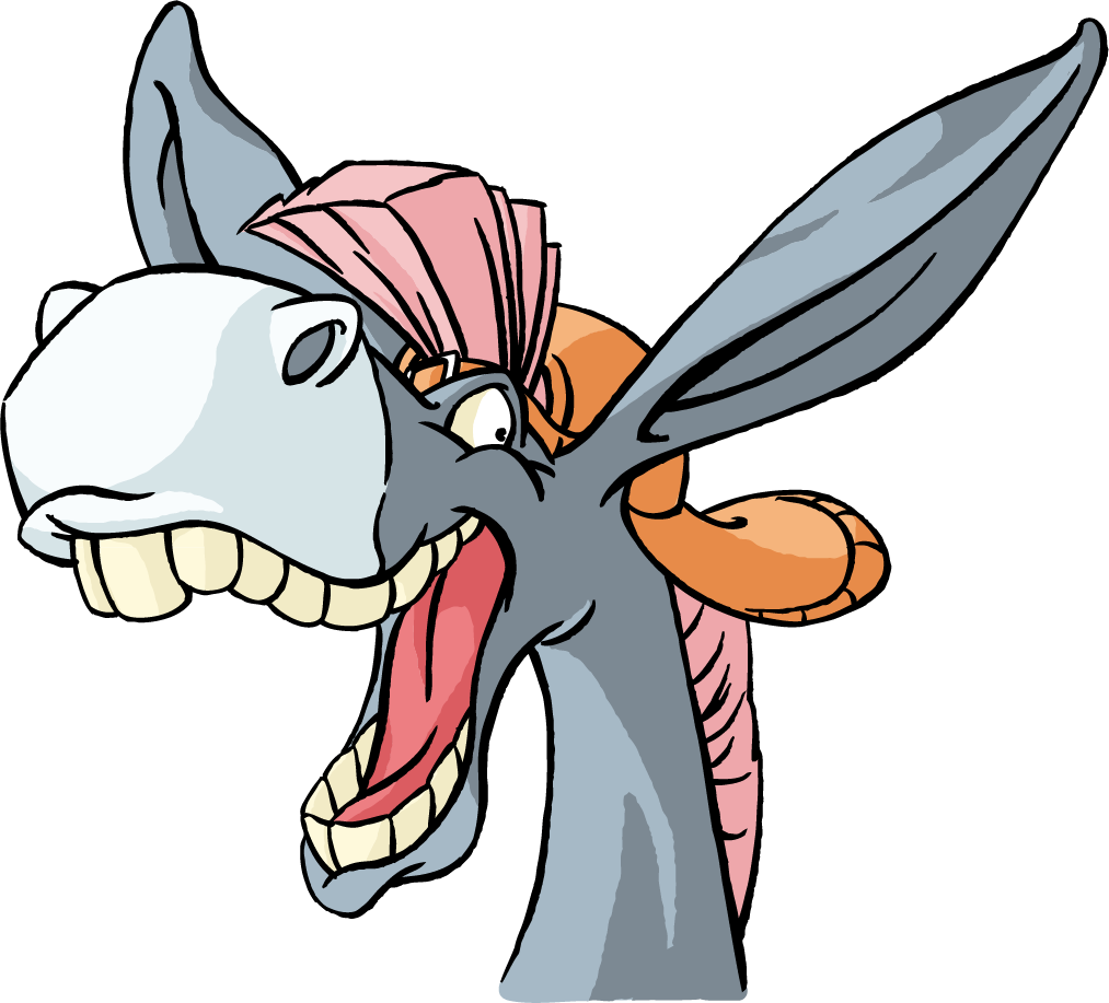 adorable and joyful cute cartoon donkey vector for playful projects