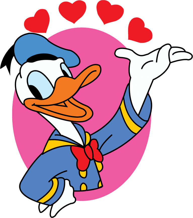donnan duck disney cartoon clip art collection