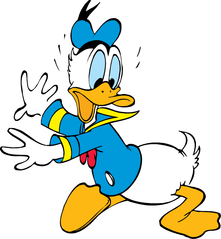 donnan duck disney cartoon clip art collection