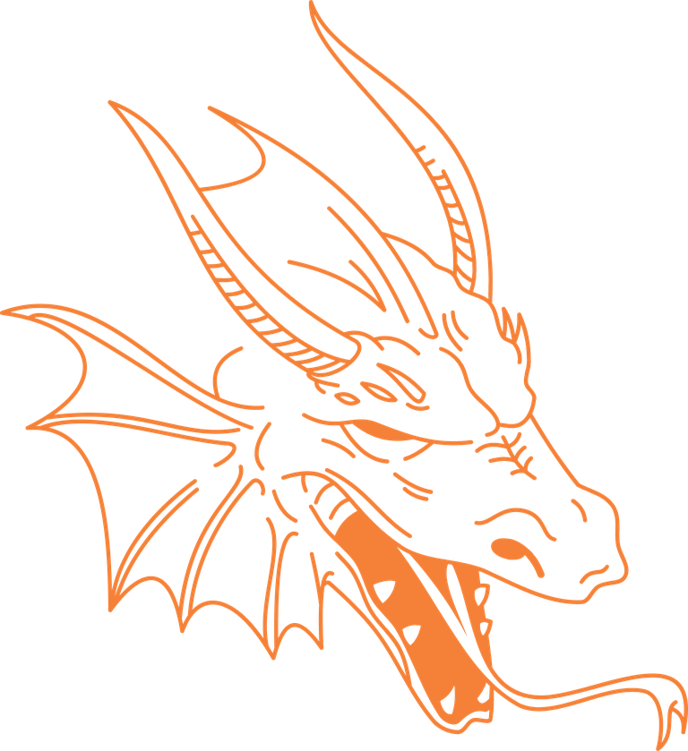 dragon shape pattern dragons in fierce and mystical style for unique decor and branding