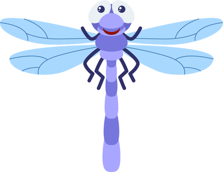 dragonfly set insect character