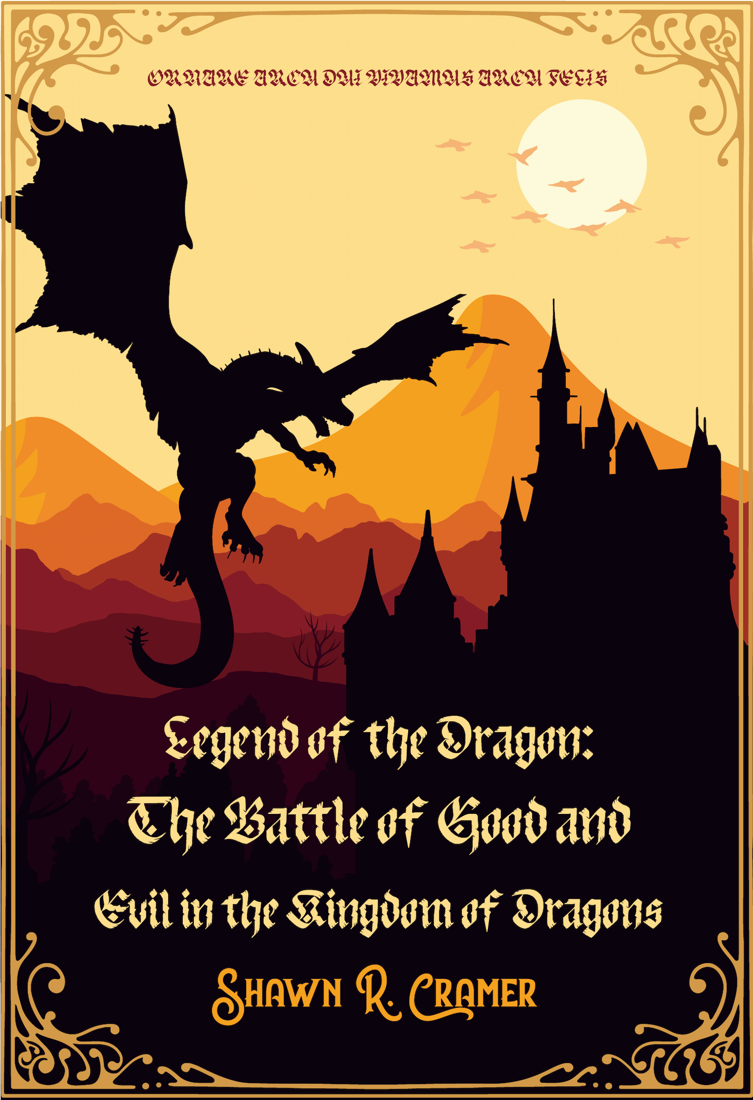 dramatic dragon book cover design legend