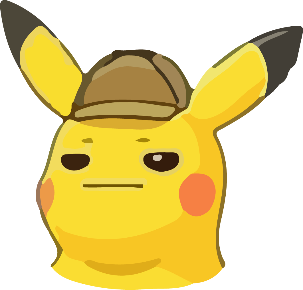Drawing Pikachu yellow cute cartoon vector