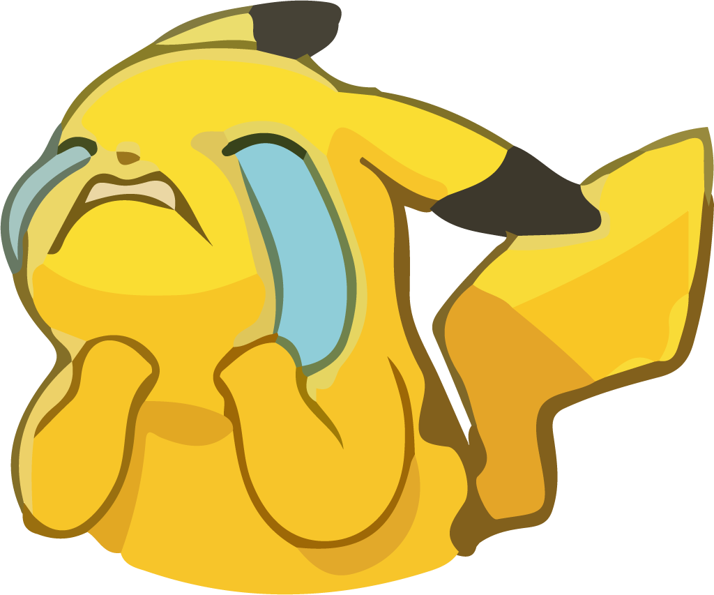 Drawing Pikachu yellow cute cartoon vector