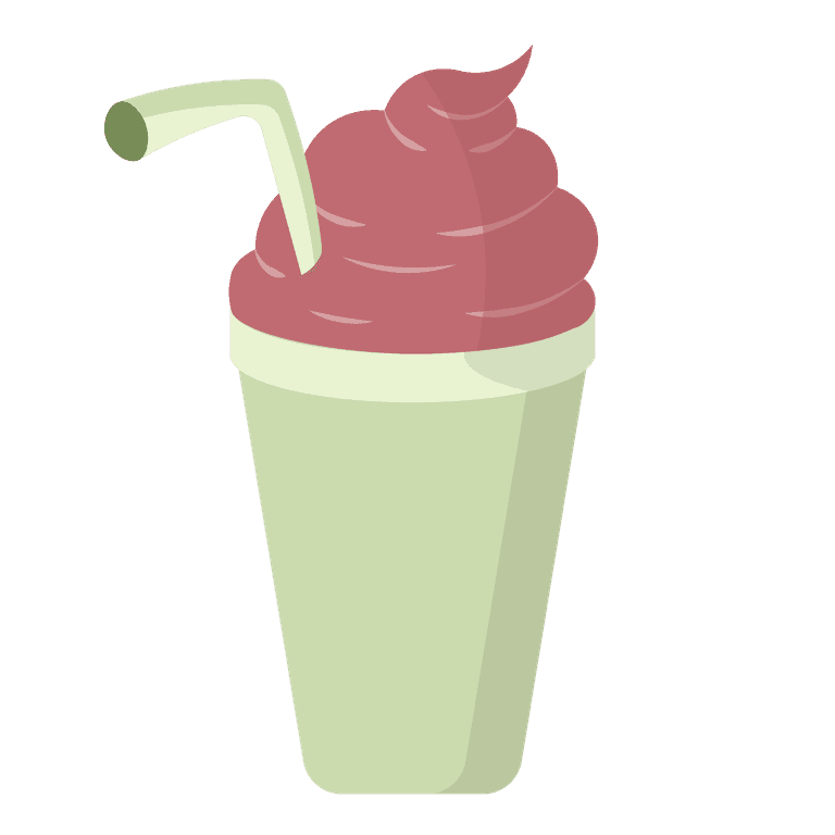 flat vector illustration of popular drinks for food and beverage applications